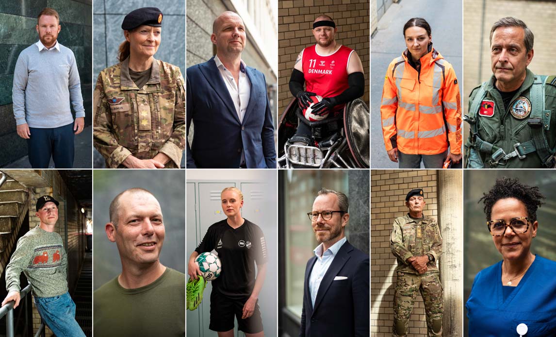 Collage til veterankampagne