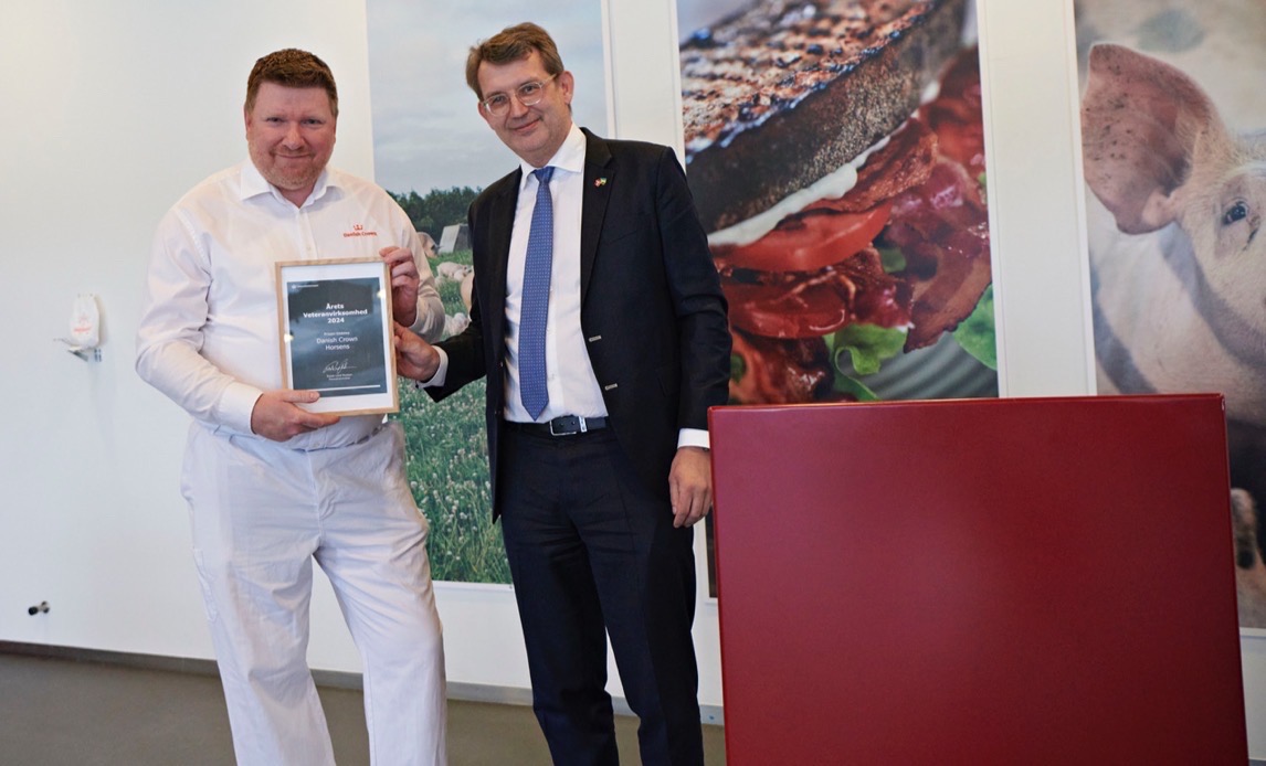 Danish Crown i Horsens blev Årets Veteranvirksomhed 2024.