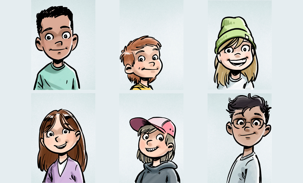 Illustration af børn til udsendte soldater