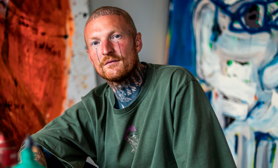 Portrætfoto af veteran Mads Kjær Krabat