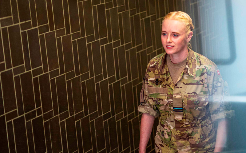 Portrætfoto af veteran og fodboldtræner Christina Berger.