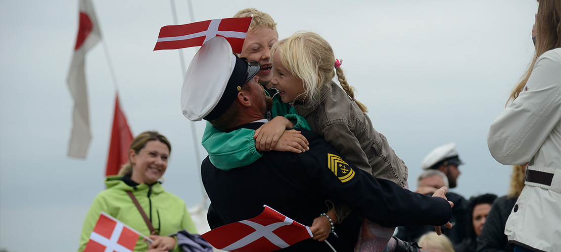 Hjemkomst fra udsendelse med Søværnet