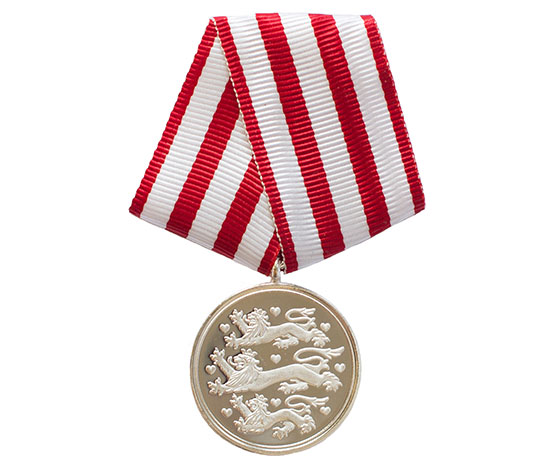 Nærbillede Forsvarets Medalje for Sårede i Tjeneste